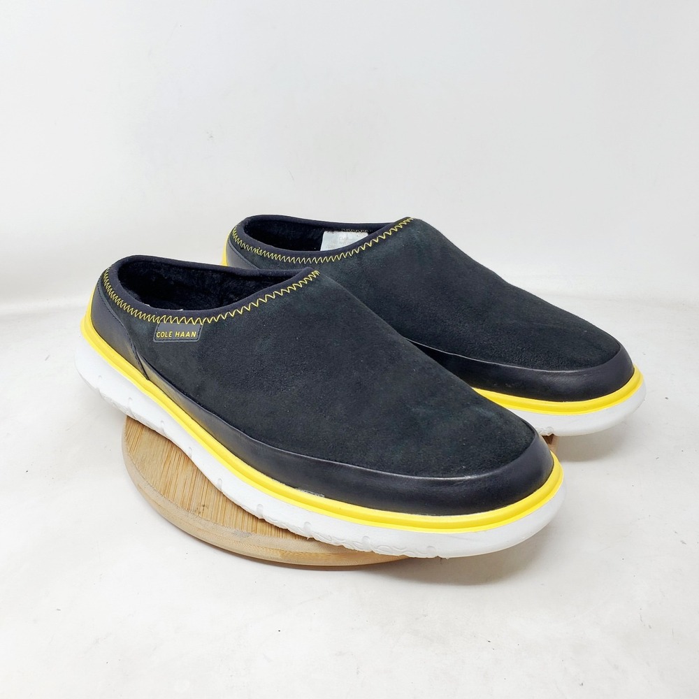 Cole Haan Generation Dweller Shoes Mens 10 Black Slip On Comfort Slipper Sneaker - Picture 6 of 13
